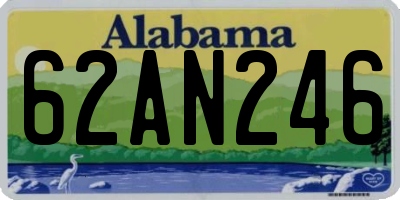 AL license plate 62AN246