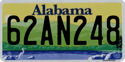 AL license plate 62AN248