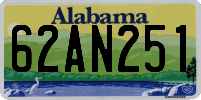 AL license plate 62AN251