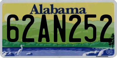 AL license plate 62AN252