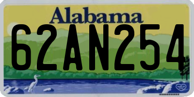 AL license plate 62AN254