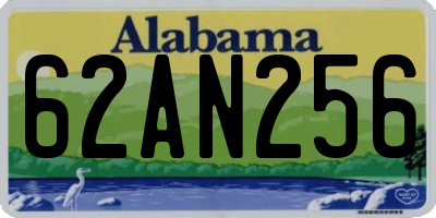 AL license plate 62AN256