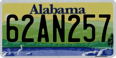 AL license plate 62AN257