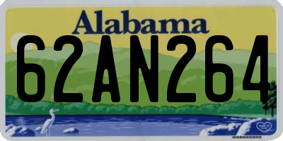 AL license plate 62AN264