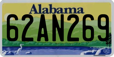 AL license plate 62AN269