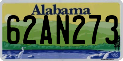 AL license plate 62AN273