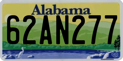 AL license plate 62AN277