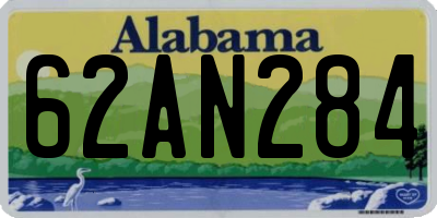 AL license plate 62AN284