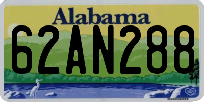 AL license plate 62AN288