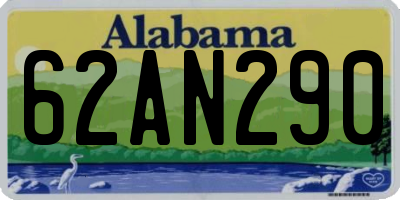 AL license plate 62AN290