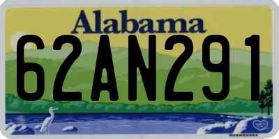 AL license plate 62AN291