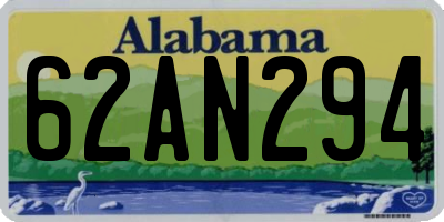 AL license plate 62AN294