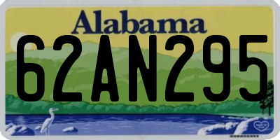 AL license plate 62AN295