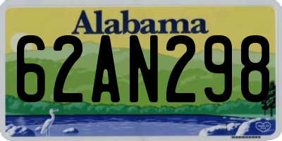 AL license plate 62AN298