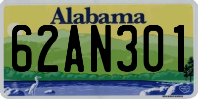 AL license plate 62AN301