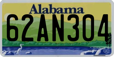 AL license plate 62AN304