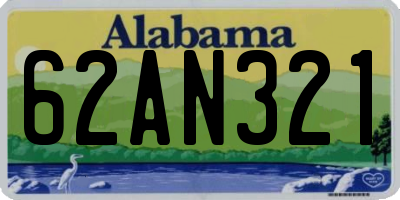 AL license plate 62AN321