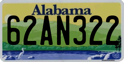 AL license plate 62AN322