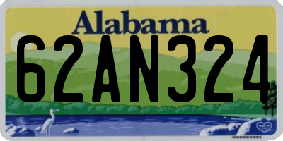 AL license plate 62AN324