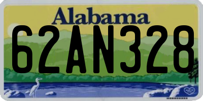 AL license plate 62AN328