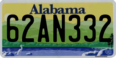 AL license plate 62AN332