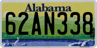 AL license plate 62AN338
