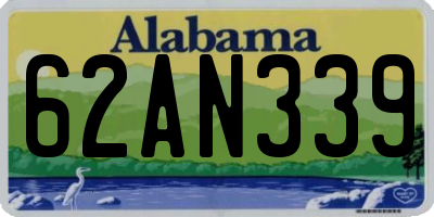 AL license plate 62AN339