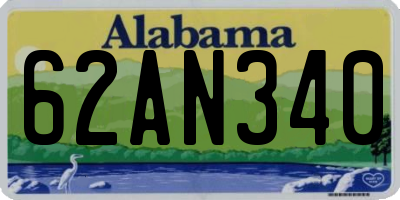 AL license plate 62AN340