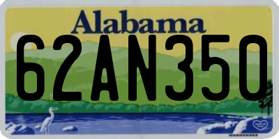 AL license plate 62AN350