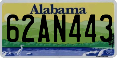 AL license plate 62AN443