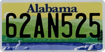 AL license plate 62AN525