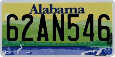 AL license plate 62AN546