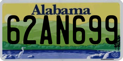 AL license plate 62AN699