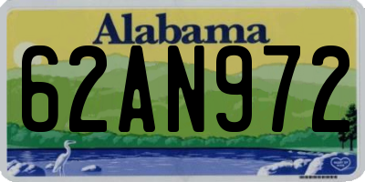 AL license plate 62AN972