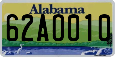 AL license plate 62AO010