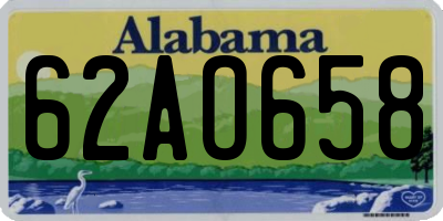 AL license plate 62AO658
