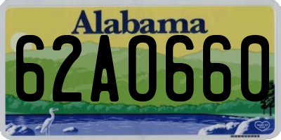 AL license plate 62AO660