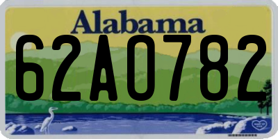AL license plate 62AO782