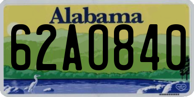 AL license plate 62AO840