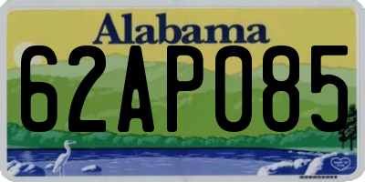 AL license plate 62AP085