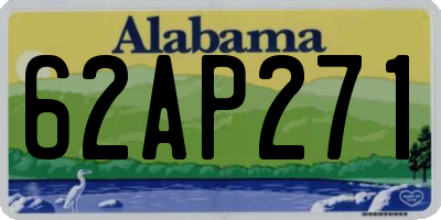AL license plate 62AP271