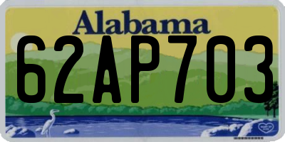 AL license plate 62AP703