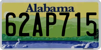 AL license plate 62AP715