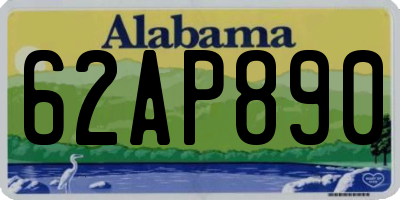 AL license plate 62AP890