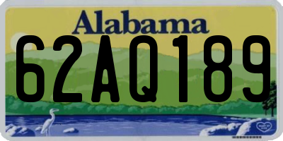 AL license plate 62AQ189