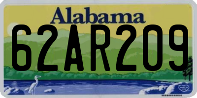AL license plate 62AR209