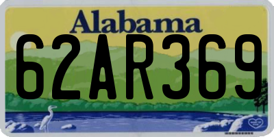 AL license plate 62AR369