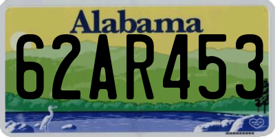 AL license plate 62AR453
