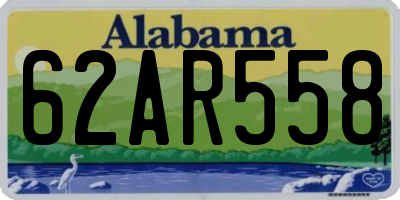 AL license plate 62AR558