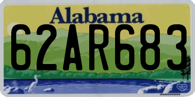 AL license plate 62AR683